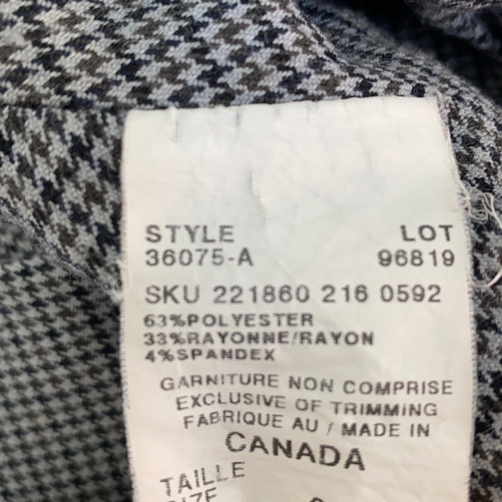 Le Chateau Houndstooth Wide Leg Pant - Picture 6 of 7